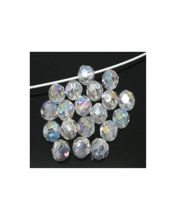 Kristalna perla  lopta 6 mm kristal AB-niska 40 cm