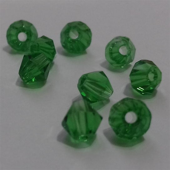 Kineski kristal romb 4 mm tamnija zelena