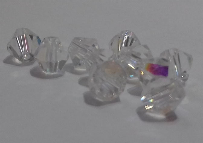 Kineski kristal romb 6 mm kristal AB