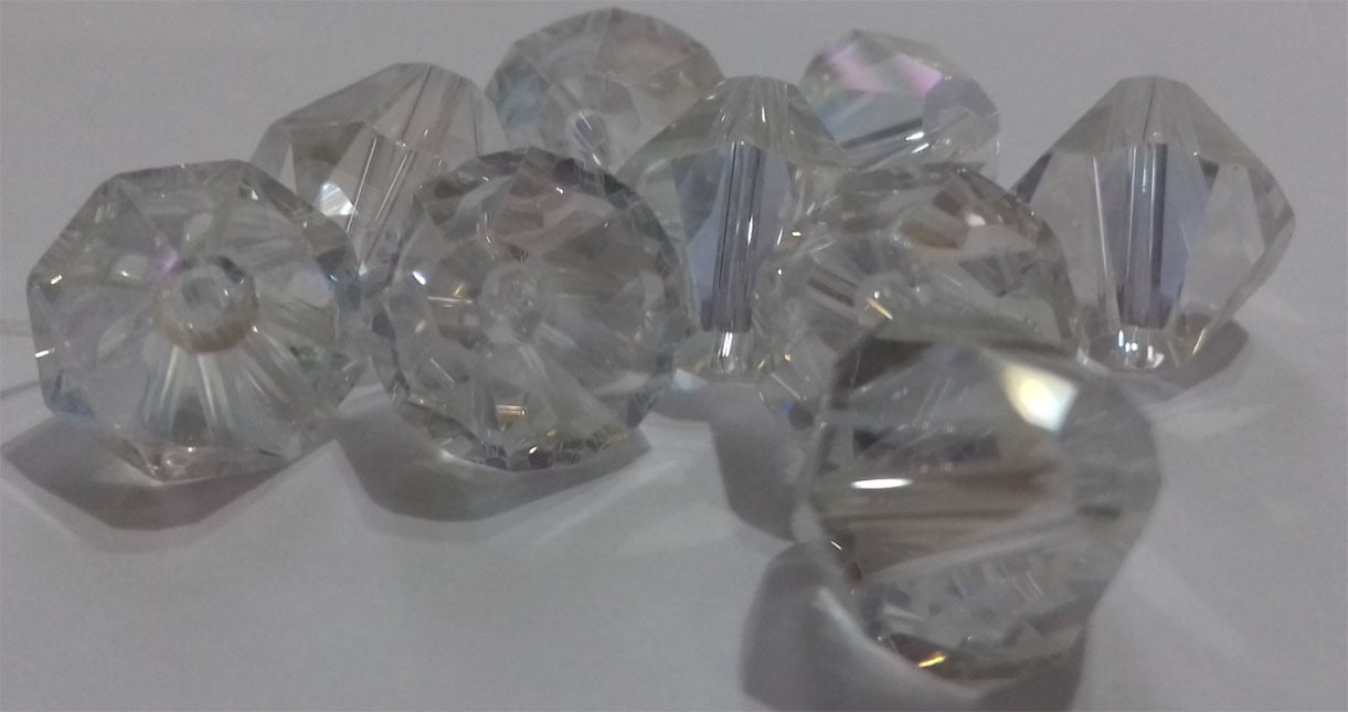 Kineski kristal romb 8 mm kristal AB