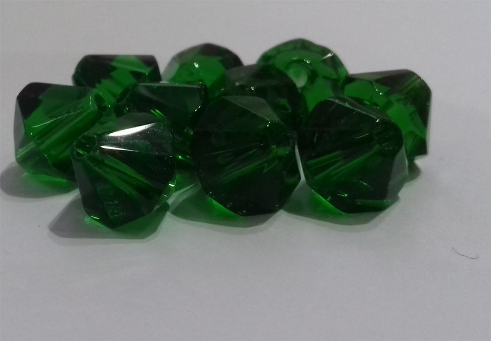 Kineski kristal romb 8 mm tamno zelena