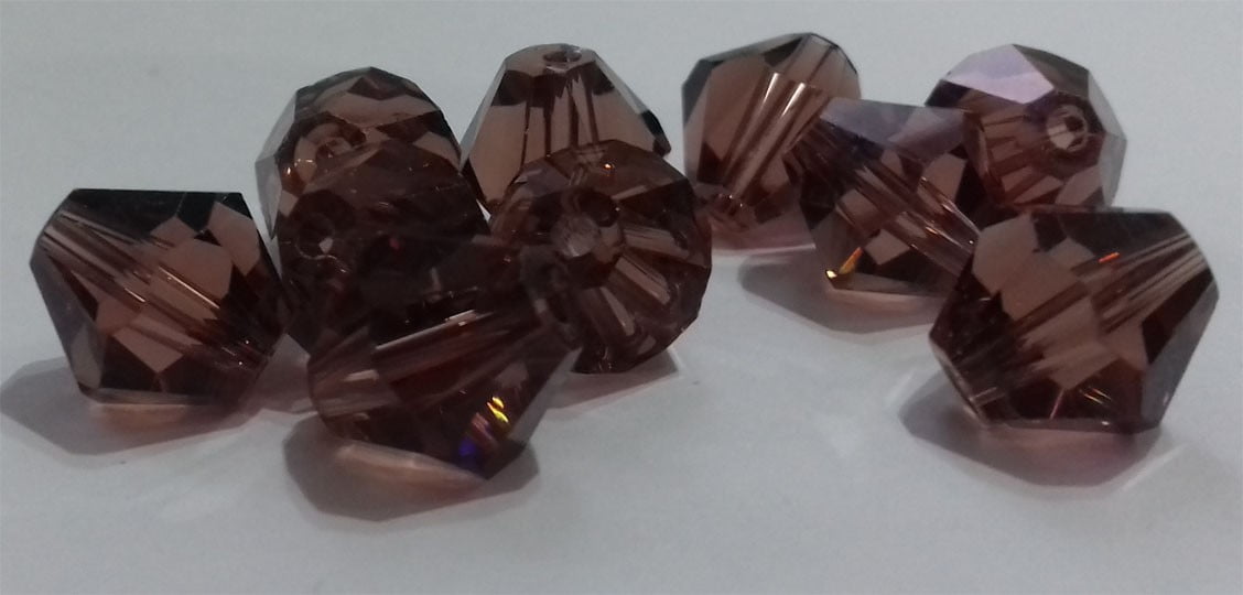 Kineski kristal romb 8 mm ljubicasta