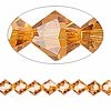 Kineski kristal romb 8 mm topaz-niska 40 cm