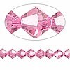 Kineski kristal romb 8 mm roze-niska 40 cm