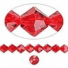 Kineski kristal romb 8 mm crvena- niska 40 cm