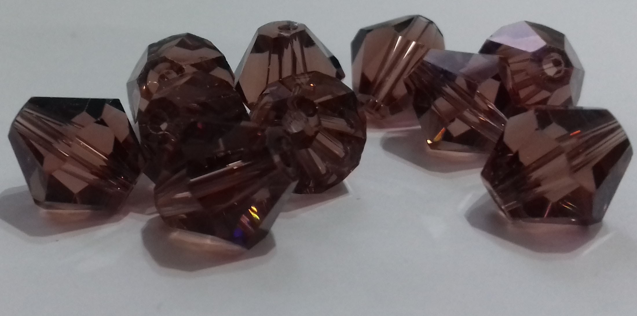 Kineski kristal romb 10 mm ljubicasta-niska 40 cm