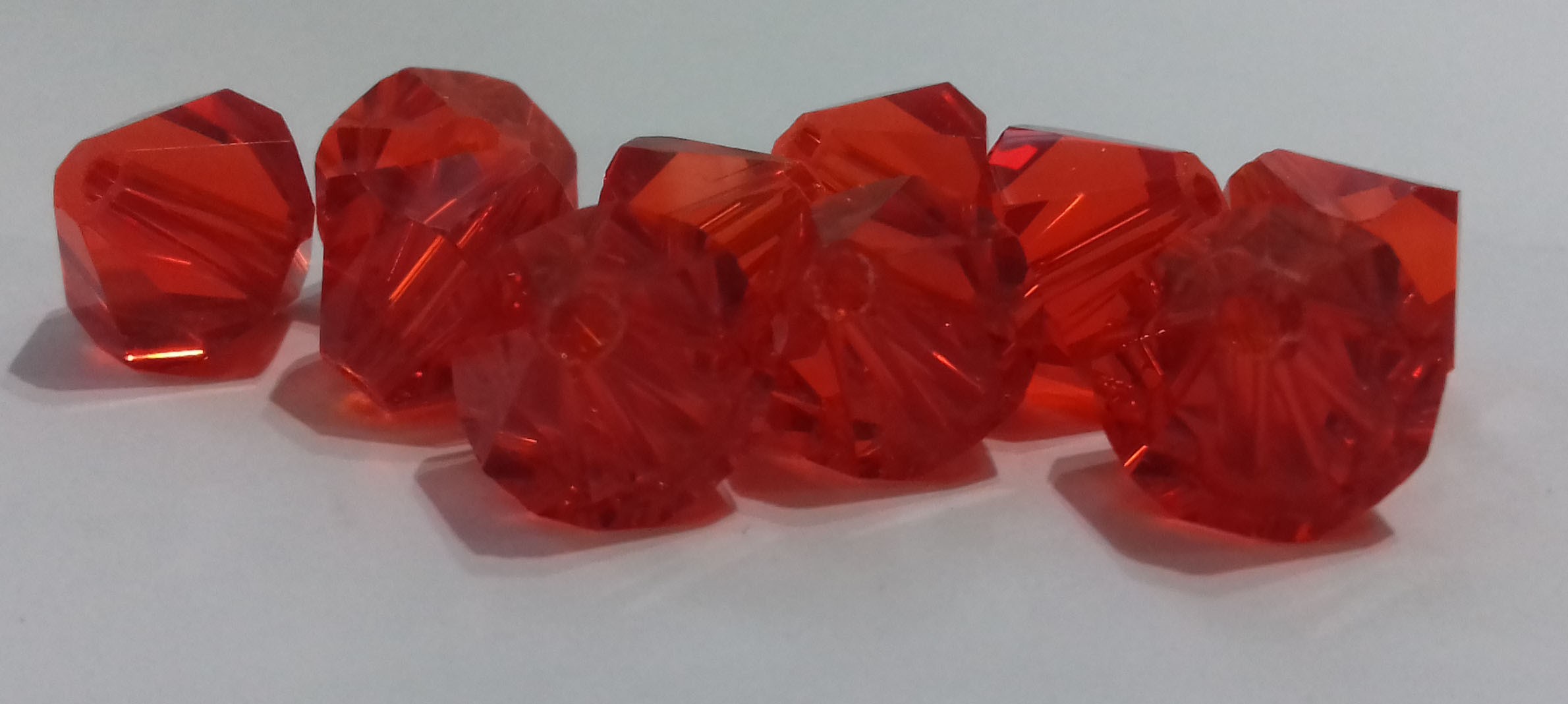 Kineski kristal romb 10 mm crvena- niska 40 cm