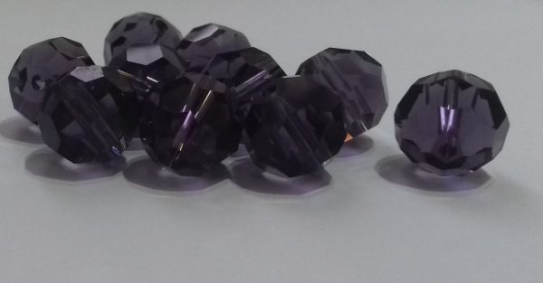 Kineski kristal lopta 10 mm ljubicasta-niska