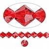 Kineski kristal romb 8 mm crvena